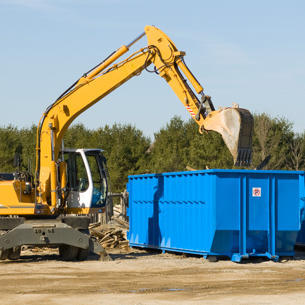 are there any restrictions on where a residential dumpster can be placed in Wesley Arkansas